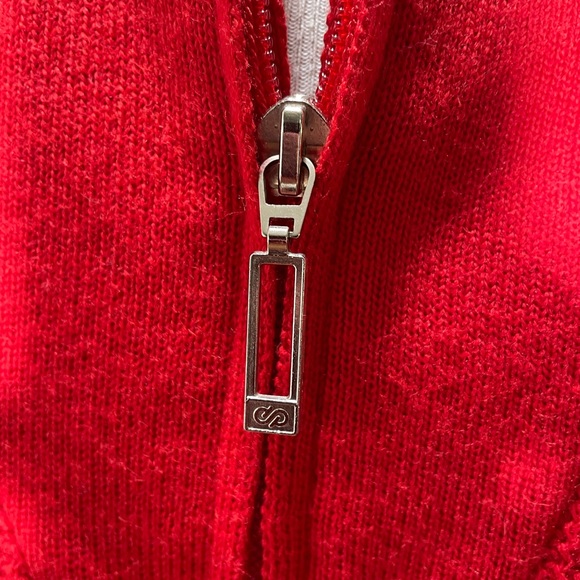 Vintage 80s Monod Sports - Half Zip Anorak Pocket - Wool Blend Sweater - Size L - Picture 6 of 11